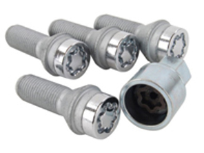 Abschließbarer Radschraubensatz für Porsche 991 / 997 / 996 / Boxster / Cayman / Macan - 28044