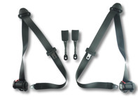 Retractable 3-point inertia reel front seat belt kit Porsche 996 Convertible 1997 to 2001 - 99680318301, 99680318304, 99680303301, 99680303401