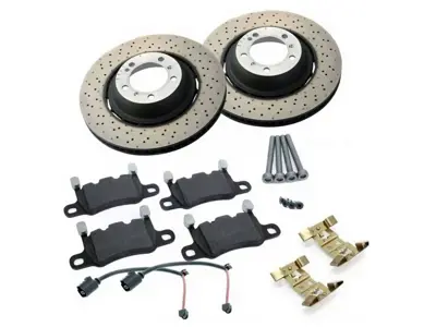 REAR Brake disc rotor 380x30mm inc brake pads & sensors Porsche 992.1 Carrera GTS / Turbo - 992615601H, 992615602H, 992698451D, 971698995B, 99135295100, 971698995A - PRL49217, PRR49218