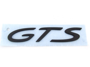 GTS Rear lid badge, Black. Porsche 958 Cayenne - 95855967530