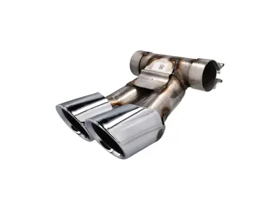 Exhaust Sport Tail Pipes SILVER. Porsche 981 Boxster / 981C Cayman - 98104420010, 98104420110