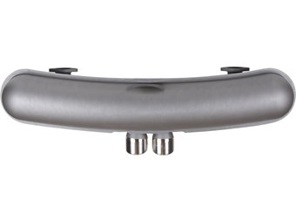 Exhaust muffler / silencer rear box . Porsche 911 1964-73 2 IN / 2 OUT 76mm outlet - 1620610000, 92.520DUAL, 92520DUAL, 91111102500, 91111102505, 91111102501 - 92.520DUAL, 1620610000