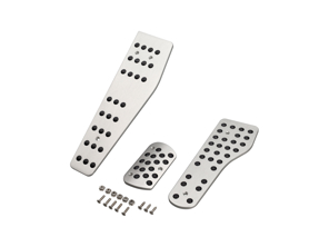 Pedale Alu und Fußrasten Kit Porsche 986 / 987 / 987C / 996 / 997 DesignTek - 3607209962, 3607209961, 99704470000, 99704470001, 99742391000, 9975516110001C, 9975519860001C, 9975516120001C