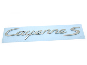 CAYENNE S - Chrome rear badge for Porsche 958 Cayenne MKIII - 95855967600, 958559676000C1