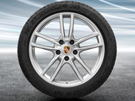 Llantas de aleación Cayenne Sport de 20' y neumáticos de invierno Porsche original - 9Y0044600C, 9Y0044610C