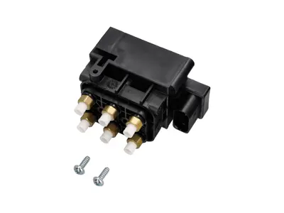 Bloc d'électrovannes de suspension pneumatique. Porsche 957/958 Cayenne 2005-2010 / 970 Panamera - 95535903000, 95535903001, 95835890300, 95835903001, 97035815302, 97035815303, 97035815304 - VB-3470