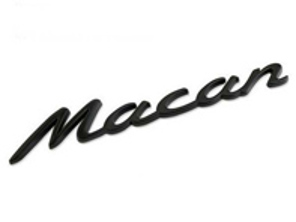 MACAN - Matt Black rear badge for Porsche 95B.1 Macan - 95B853675