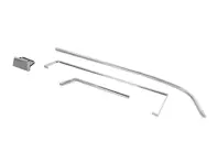 Set di finiture in lega per le tasche delle porte. Porsche 911 1969-73 - 901555016038K, 901555015037K, 1689803170, 1689803180, 901555015, 901555016 - URO-009905, URO-009906