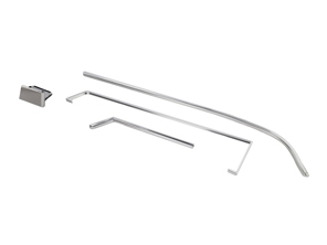 Door pockets alloy trim set. Porsche 911 1969-73 - 901555016038K, 901555015037K, 1689803170, 1689803180, 901555015, 901555016 - URO-009905, URO-009906