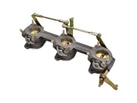 Corpo farfallato MFI completo. Porsche 911E 2.0 litri 1969 - 90111000100, 90111000200