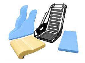 Rallye Seat Frame and Foam Kit, for 3-Point Belts. Porsche 911 / 964 / 914 1965-94