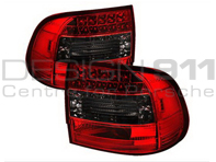 Unités de Clignotants Arrière ROUGE/FUMÉ avec Ampoules LED. Porsche Cayenne 955 - 95563100030