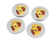 Wheel caps with coloured crest for Porsche (Set of 4) - 00004460707