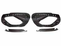 Inserciones de salida de aire del paragolpes trasero, fibra de carbono. Porsche 991.1 Turbo - 991505665001E0, 991505863001E0, 991505666001E0, 991505864001E0