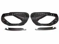 Inserts de sortie d'air de pare-chocs arrière, en fibre de carbone. Porsche 991.1 Turbo - 991505665001E0, 991505863001E0, 991505666001E0, 991505864001E0