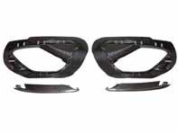 后保险杠出风口嵌件，碳纤维。保时捷 991.1 Turbo - 991505665001E0, 991505863001E0, 991505666001E0, 991505864001E0