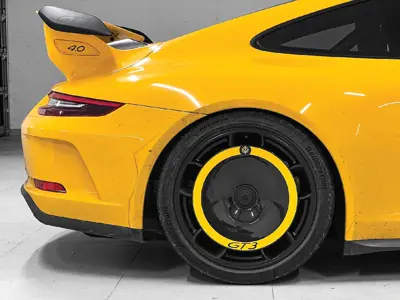 Cerchio posteriore a disco EVO Aero in fibra di carbonio. Porsche 991.2 GT3