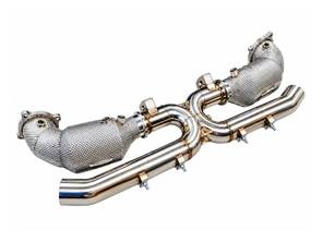 Sports Exhaust X Pipe Centre Section with Catalytic Converters. Porsche 992.2 turbo - 992254470F - 9M992254470