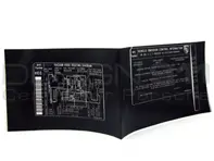 Spécifications du moteur d'autocollant. Porsche 996 Turbo 2002 (États-Unis) - 99600610973