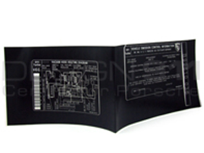 Aufkleber-Engine-Spezifikationen. Porsche 996 Turbo 2002 (USA) - 99600610973