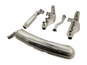 Système d'échappement et d'échangeur de chaleur à sortie unique Porsche 911 1984-89 - 91133091104S, 91122092100S, 91122092201S, 93011116905