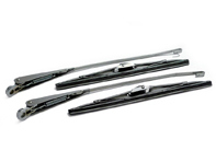 Wiper arm with blades, front, SET OF 2, Silver. Porsche 911 1965-94 - 9500001, 1698301210, 90162893000