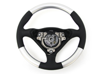 Steering wheel with alloy grip. Porsche 993 / 996 / 986 Manual cars - 99634798328A28, 99634798329A28
