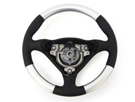 Steering wheel with alloy grip. Porsche 993 / 996 / 986 Manual cars - 99634798328A28, 99634798329A28