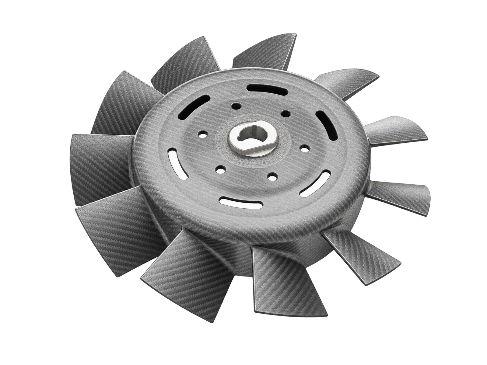 Alternator fan / impeller, Carbon Fibre. Porsche 911 1978-89 / 930 Turbo 1975-77 - 93010601201, 93010601200