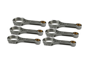 Forged steel conrod set of 6. Porsche 993 Carrera 2/4 3.6Ltr - 99310302064, 99310302070, 99310302065, 99310302066, 99310302067, 99310302068, 99310302069, 99310302050, 99310302051, 99310302052, 99310302053, 99310302054, 99310302055, 99310302056 - IRPR149-1