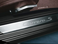 Side Sills Trims in Stainless Steel with Logo. Porsche 997 MKI / 997 MKII - 99755198107, 99755198109, 99755198108, 99755198110, 99755198111, 99755198114, 99755198112, 99755198113