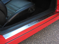 Side sill trims Stainless Steel with TWIN TURBO logo. Porsche 911/912/930 / 964/993 - SP03