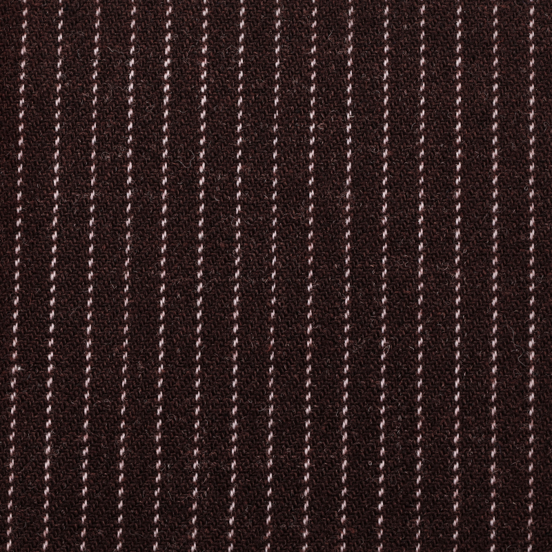 Flanell Streifen - Rosso bordeaux / Strisce bianche