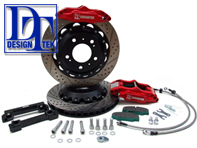 Kit de freno grande DesignTek GT (trasero) Porsche. Tamaño del disco de freno: 355x28 - 98635242301, 99635242113, 98635242401, 99635242213