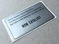 Non Catalyst decal. Porsche 911 (1976) - 477000269 - CB477000269