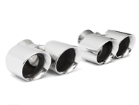 Exhaust Deluxe Quad Tail Pipes POLISHED CHROME. Porsche 991.2 Carrera - 9P1251187, 9P1251187H, 9P1251188, 9P1251188H, 9P1251187A, 9P1251187J, 9P1251187E, 9P1251187F, 9P1251187C, 9P1251187D, 9P1251187L, 9P1251188A, 9P1251188J, 9P1251188E, 9P1251188F, 9P1251188C, 9P1251188D, 9P1251188L