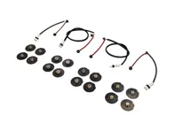 Paquete de sensores y calzas de cables de freno Porsche 928 S4 1988 delantero y trasero - 92861231302, 92861231304, 92861231502, 92861231504, 92835109619, 92835209611, 92835209610, 92835109617