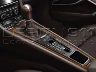 Cubierta de consola central en CAOBA OSCURO. Porsche 991 / 981 Boxster/Caimán / 718 Boxster/Caimán - 99155398103S65