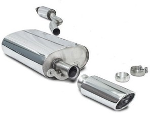 Sistema de escape deportivo desde silenciador delantero / kit trasero catalizador. Porsche 944 S2 CARGRAPHIC N-GT