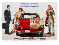 Placa Esmaltada Porsche Classic 'elegante sportiva' - PCG00099914