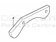 Placa de cubierta de disco de freno (SUPERIOR) TRASERA. Porsche Carrera GT - 98035280300, 98035280400