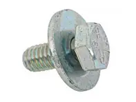 Tornillo con arandela para escape, M6 x 14. Porsche 993 C2 / C4 1994-98 - 90007537401, 90007537402