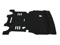 Onderzijde bekleding, Voorzijde. Porsche 95B.2 Macan >>2021 - 95B863821E, 95B863821C