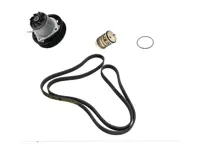 Kit di inserti per pompa dell'acqua, cinghia e termostato Porsche 958 Cayenne 3.6ltr - 95810603304, 95810612602, 95810612601, 95810612600, WHT000863, 94610225230, 95810603303, 95810603302, 95810603301, 95810603300, 95510293300