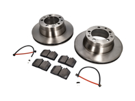 后刹车片和刹车盘套件。保时捷 944 S2 3.0L 16V 1989-91 Textar - 95135204105, 94461236502, 96435193903, 95135193908, 95135204102