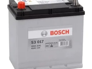 Batterie de voiture 12V 45AH. Porsche 911 1965-68 BOSCH S3 - 90061100191, 90061100190 - S3017