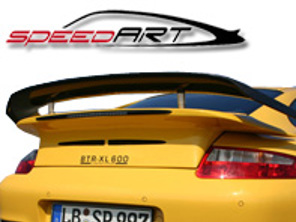 Aileron arrière/aérofoil avec dessus en carbone SpeedART BTR-XL. Porsche 997 Turbo