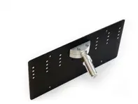 Rennline Tow hook receiver - Billet license plate mount. Porsche 957 Cayenne - E1070.105, E1070.105 EURO, E1070105, E1070105EURO