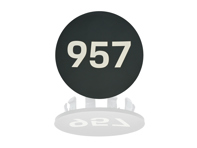 Radkappe „957“-Logo, Mattschwarz. Porsche 957 Cayenne - PCG957303A