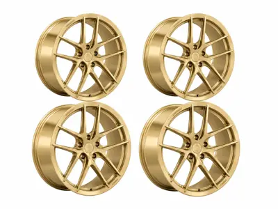 DD2 5-Bolt Wheel Set Satin Gold. Porsche 992.1 GTS - 992.25.23.R.SG, 992.25.22.F.SG